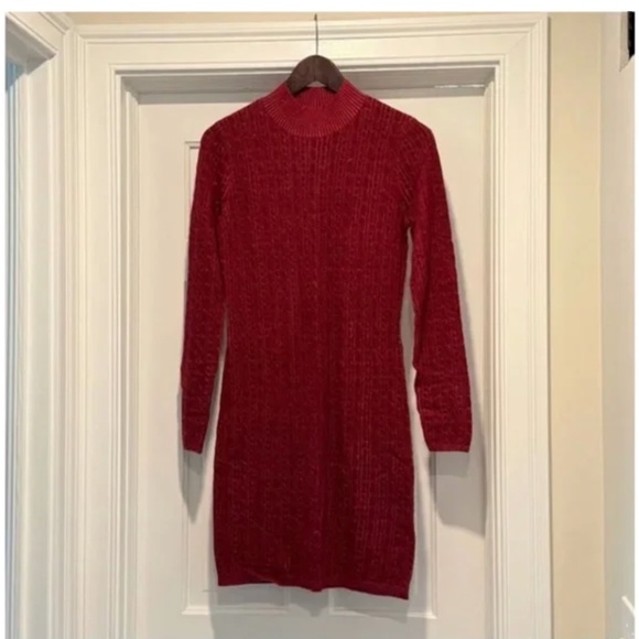 Beautiful Red Sweater Dress - Picture 6 of 6